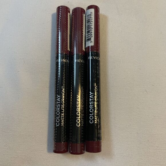 Revlon ColorStay Matte Lite Crayon Lipstick, 011 Lifted, 0.049 oz Set Of 3 - Picture 1 of 2